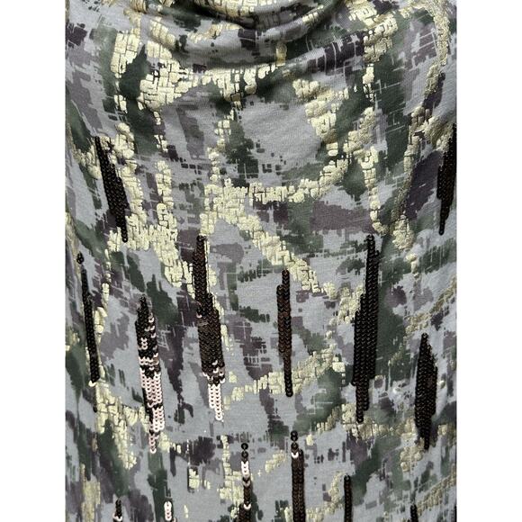 Style & Co Size XL Multicolor Print Women’s Cowl Neck Sleeveless Blouse - Picture 7 of 11